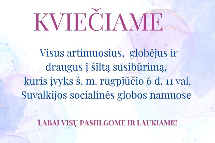 Kvietimas į susibūrimą